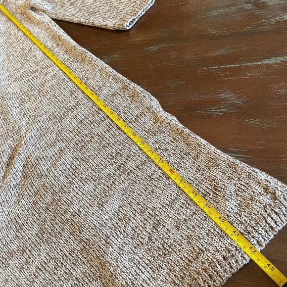 Massimo Dutti Women's Long Open-Front Knit Cardigan Sweater Size M - Picture 9 of 9